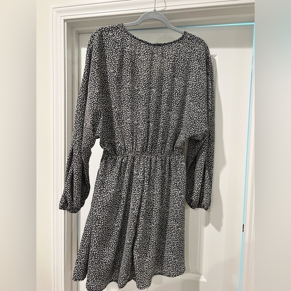 Francesca’s Black and White Cheetah Print Dress - Picture 5 of 5